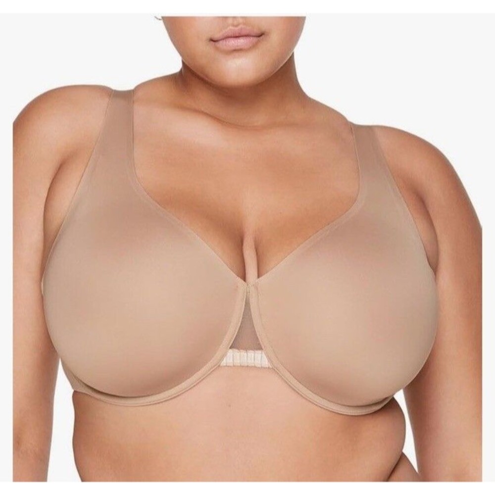 ThirdLove 24/7 Classic Unlined Minimizer Bra 34F Tan Nude Underwire Microfiber
